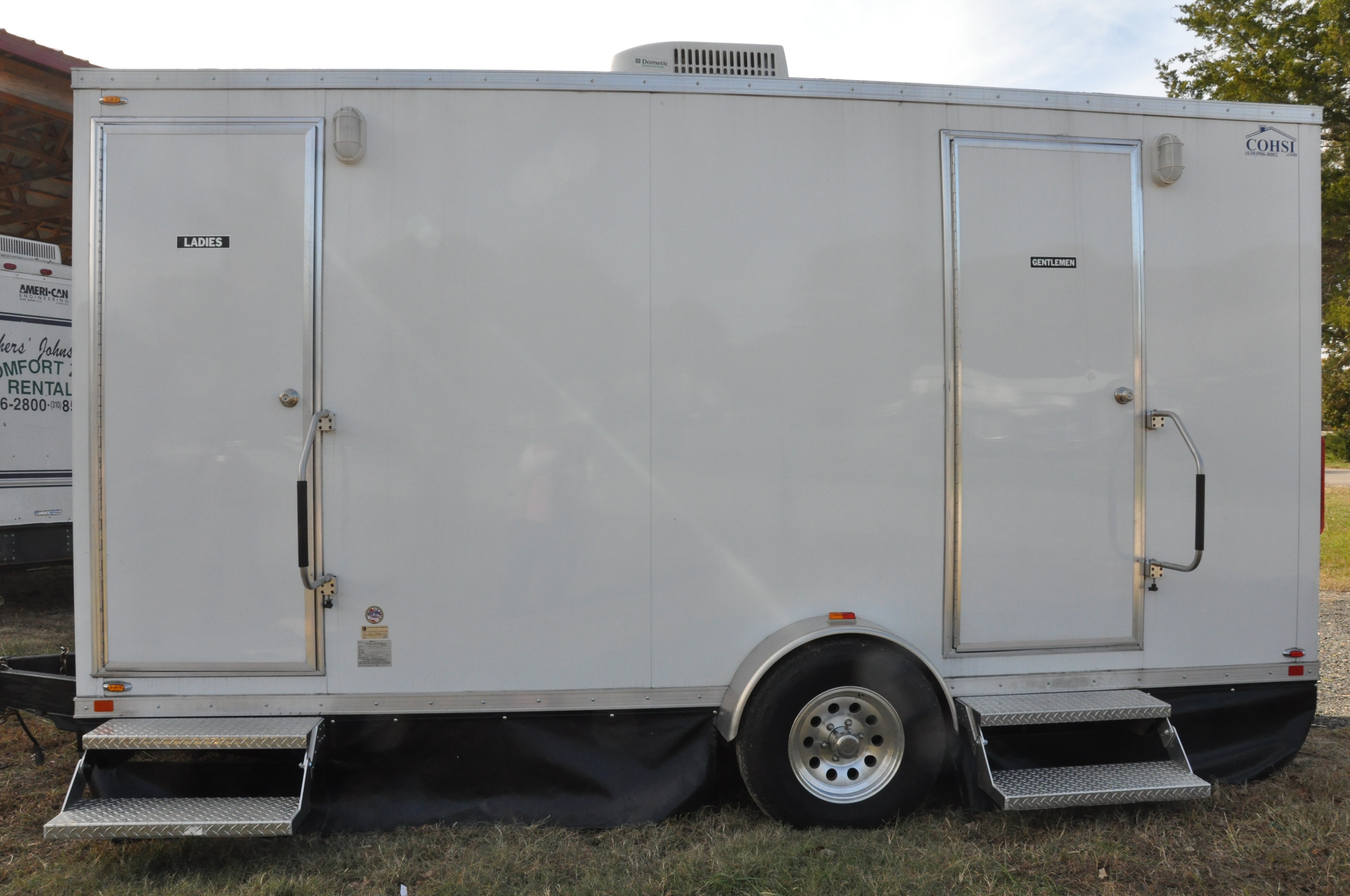 Brother's Johnson portable toilet unit